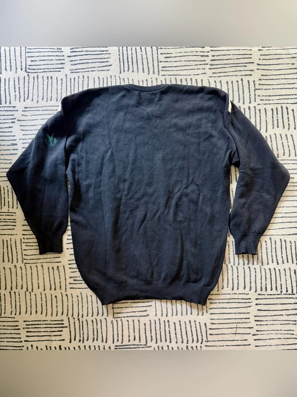Vintage 90s Gleneagles Black & Cream Plaid Crewneck Sweater
